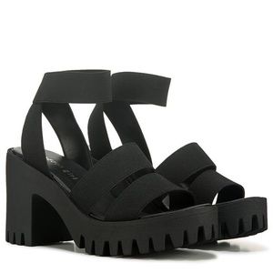 Women’s Madden Girl Black Sohoo Platform Sandals Size 6